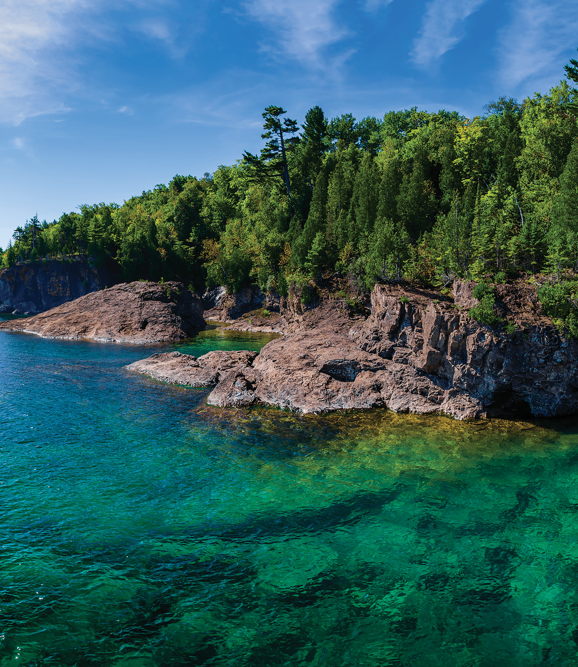 The rugged yet beautiful coastline of Lake Superior